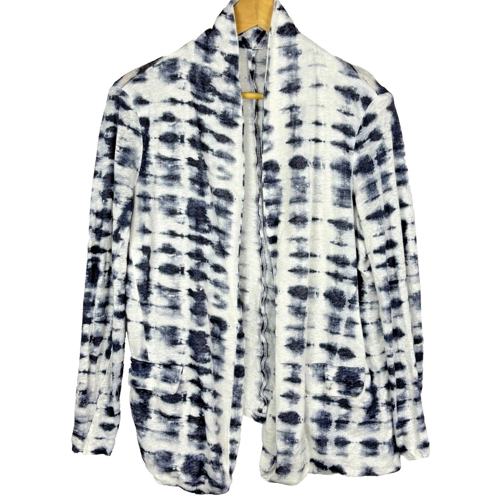 Majestic Filatures Women Linen Open Cardigan Sz XS Us 0-2 Breathable Fits like M